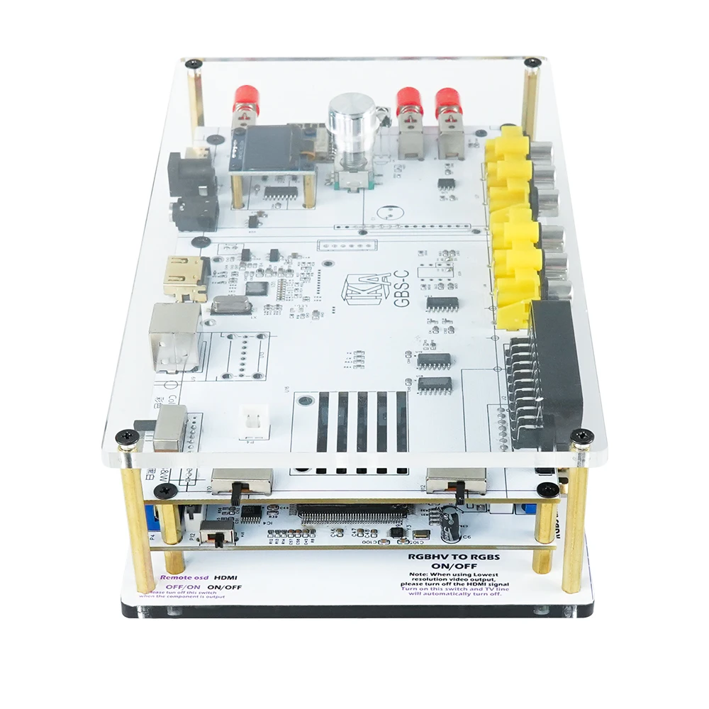 محول فيديو GBS معدل للتحكم GBSC مع مدخل Scart RGBS YPbPr HDMI لوحدات تحكم الألعاب الرجعية