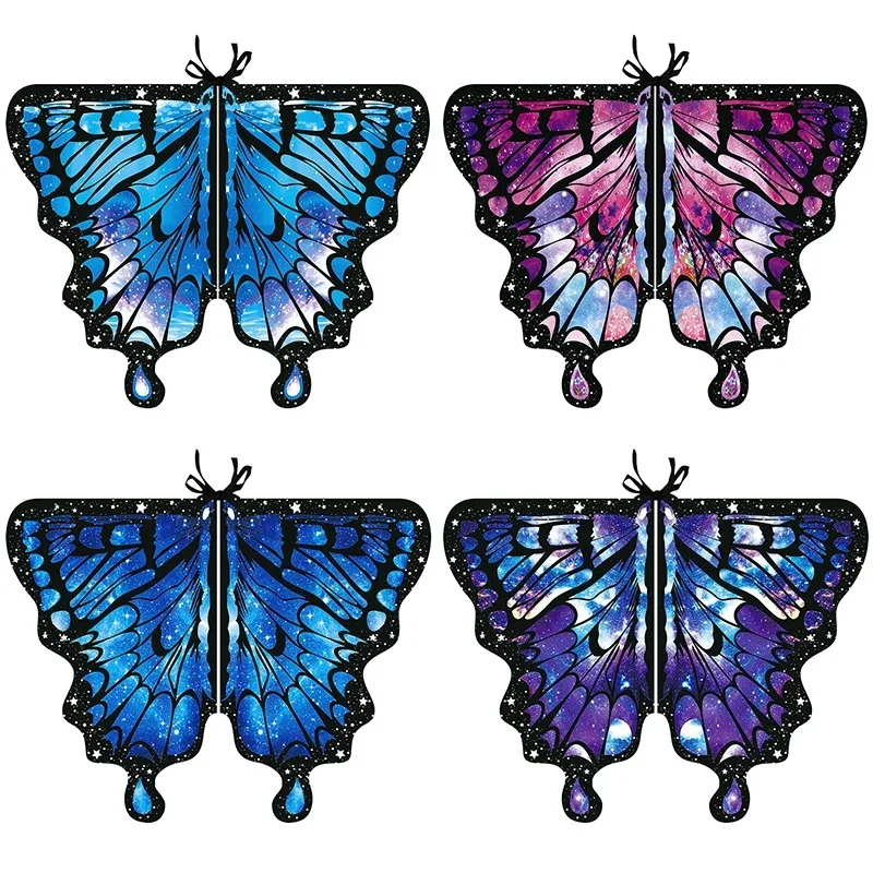 Halloween2025Abrigo de alas d'ange, capa de mariposa de primavera, accessoire de juego de rol, chal de Pixie, capa para fiesta