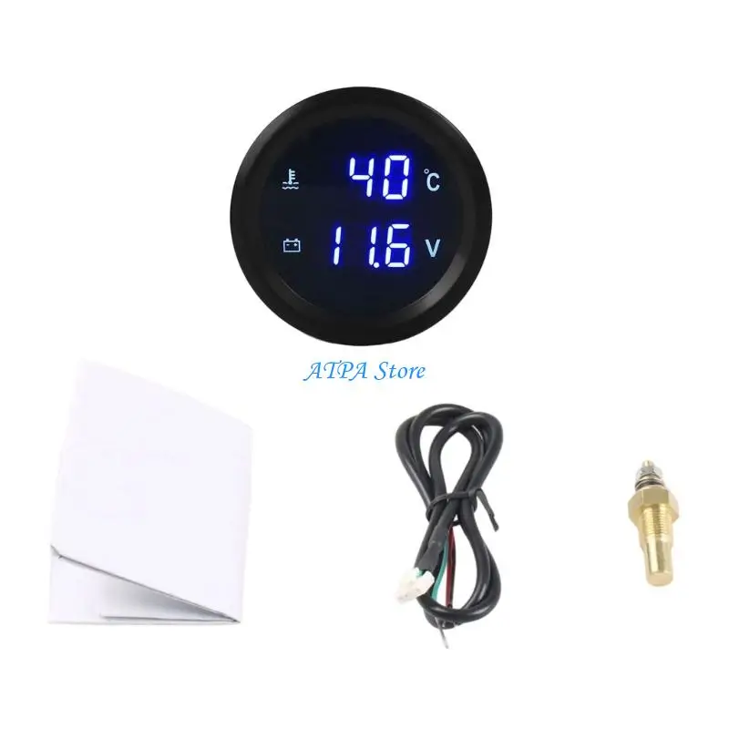 U13C Automotive Marine Digital Water Temperature Meter Including Standard Thread