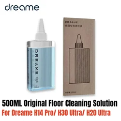 500ML Original Floor Cleaning Solution for Dreame H14 Pro/ H30 Ultra Vacuum Cleaner Parts Detergent Fluid Mops Antibacterial
