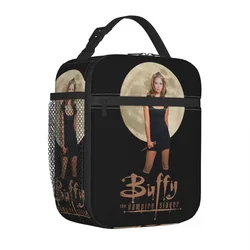 Buffy The Vampires Slayer Merch Insulated Lunch Bag For Picnic TV Show Food Container Reusable Cooler Thermal Lunch Box