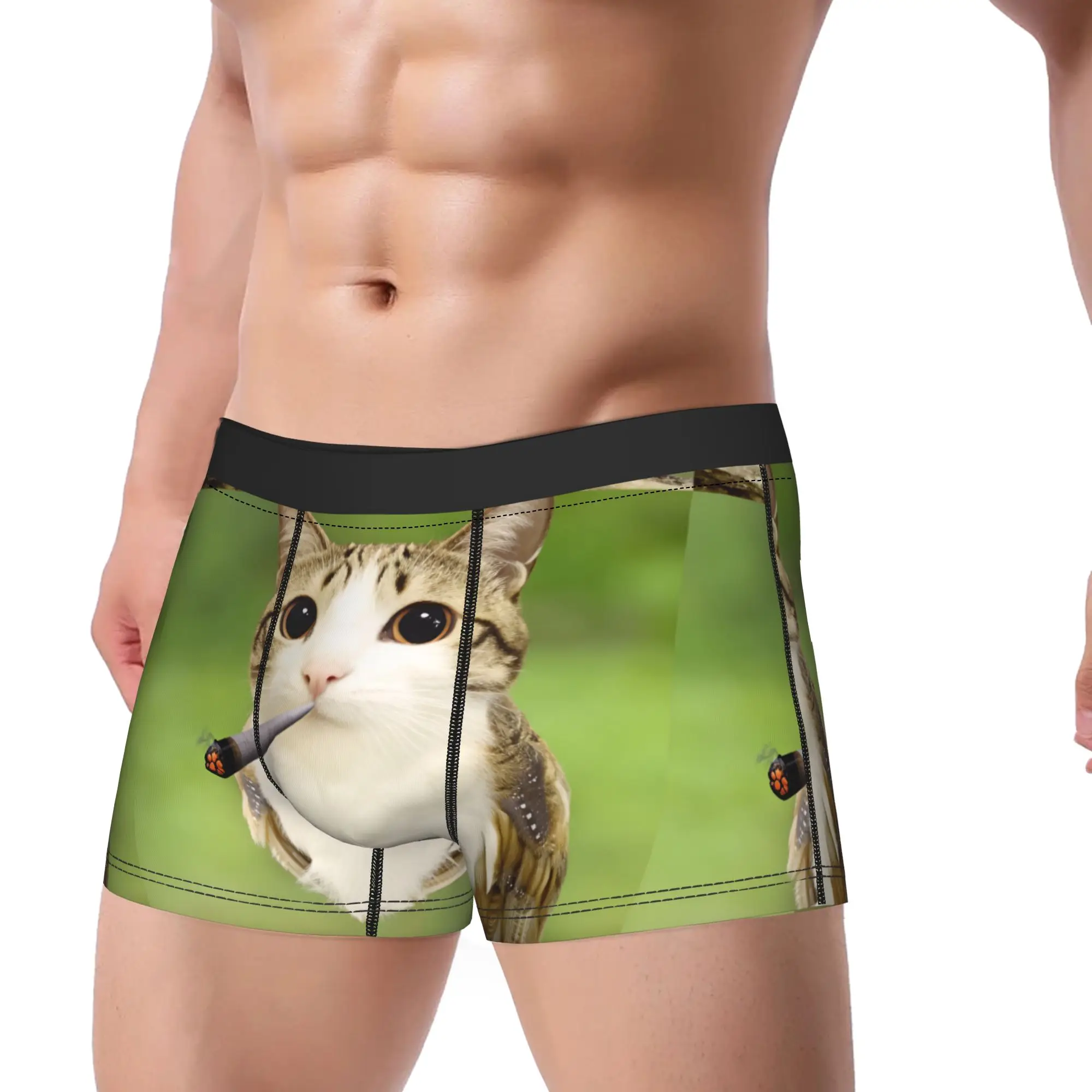 Meowl Cat Owl Plush Toy Animal(2)_1 Boxer Brief  Underwear Quality Males Comfortable Boxershorts Printed Oversize Panties
