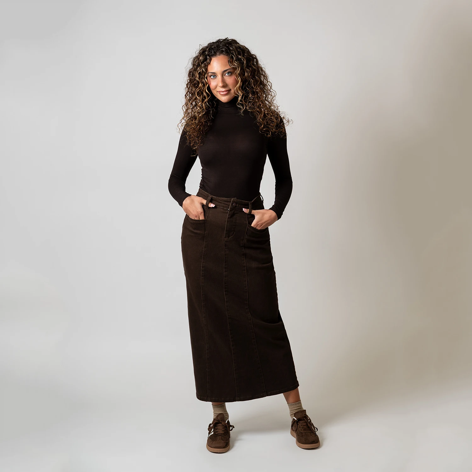 AP AW26 Women Denim Skirt A-line Style High Quality No Back Pockets
