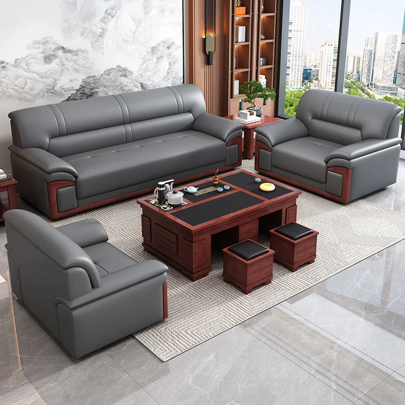 Office sofa is simple, modern reception room business negotiation