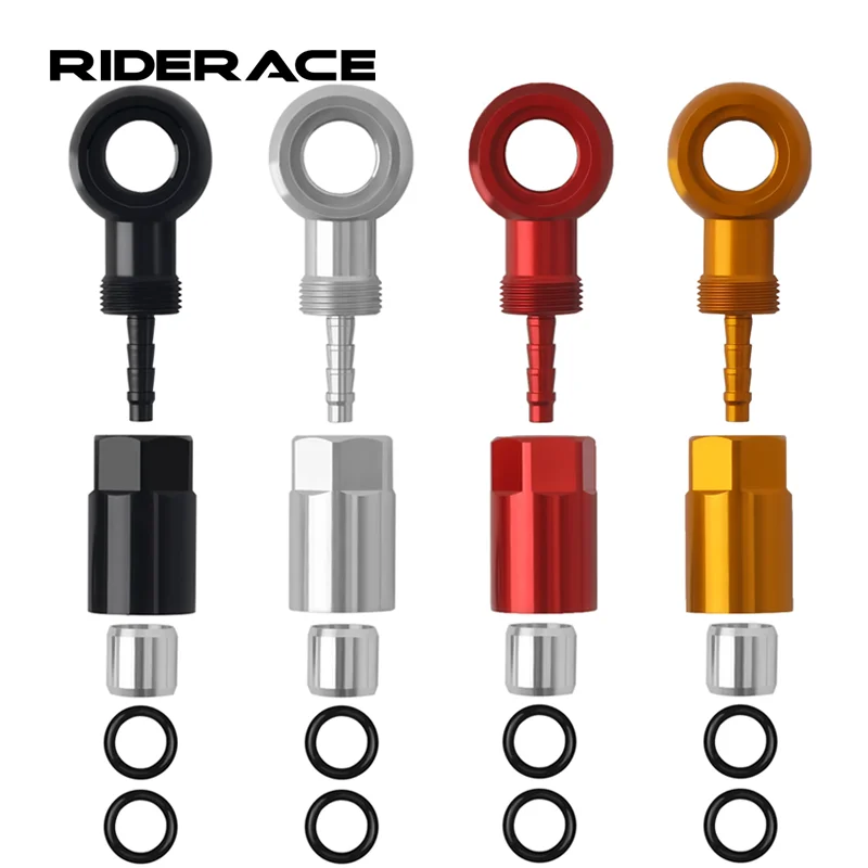 Connecteur d'extrémité de câble hydraulique de vélo, ensemble de Banjo en alliage d'aluminium, frein hydraulique de vélo vtt, raccord Banjo, aiguille d'huile, tête d'olive