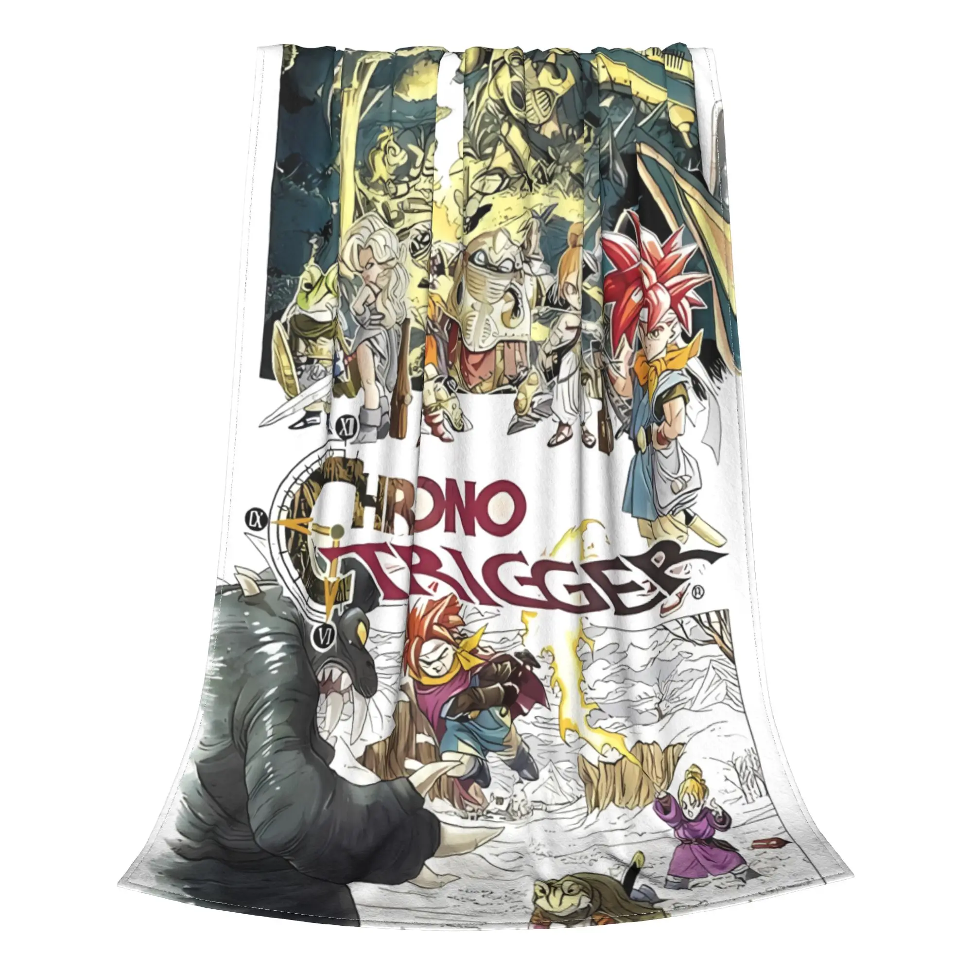 1PC Home Cutecore Montage Chrono Trigger Blanket Super Cosy Plush Home Living Room Sofa Halloween