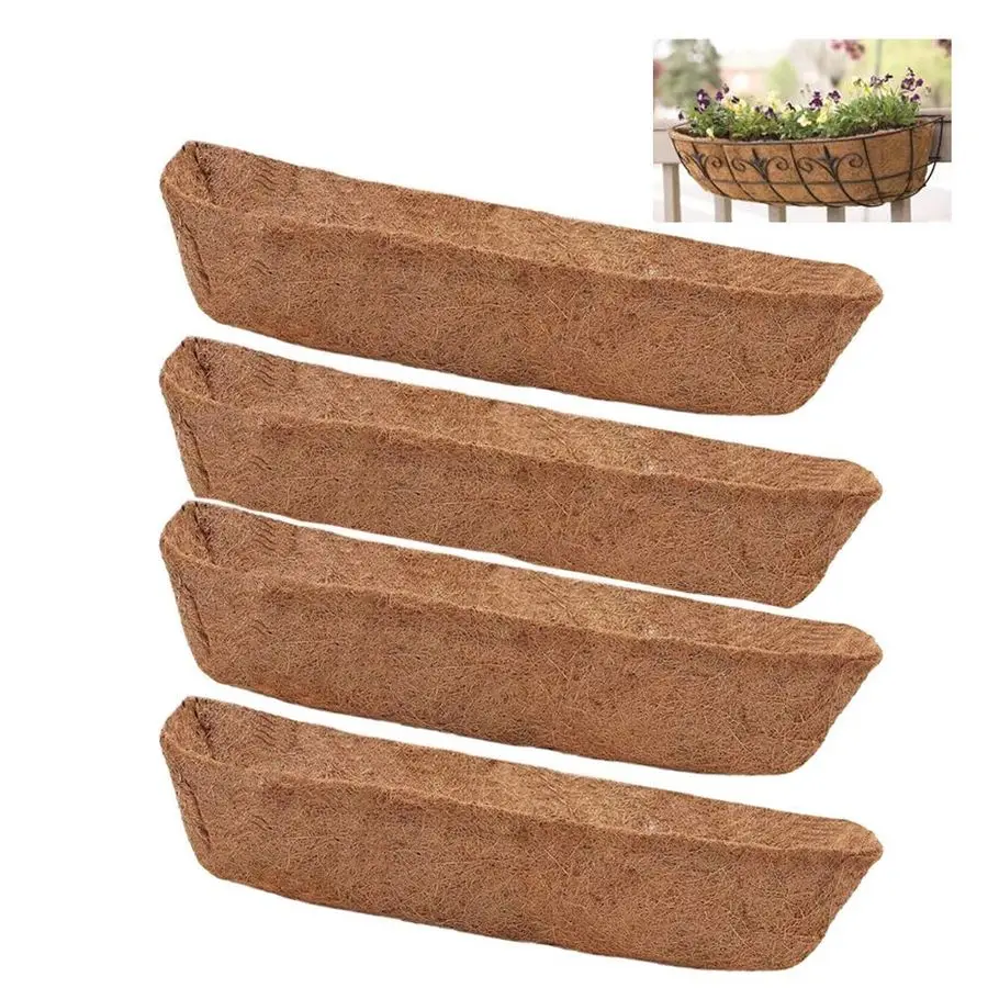

Inch Coconut Liners for Planters,Horse Trough Coco Liners for Window Box Hanging Trough Planter