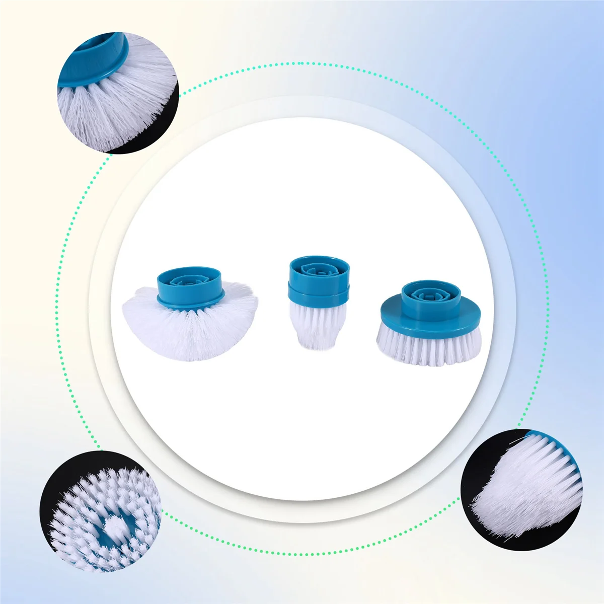 3 шт., сменные головки для электрической чистящей щетки