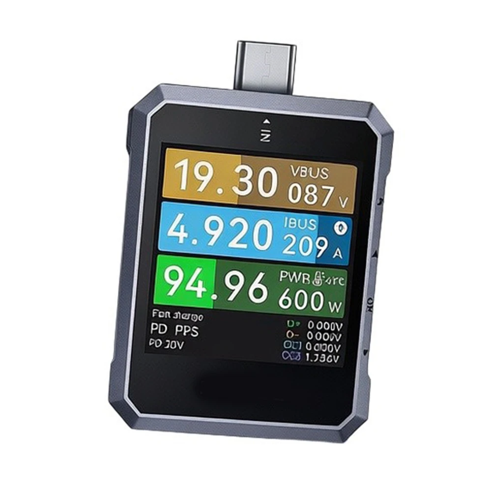 240W USB Power Meter Tester for PD 3.1 Fast Charging Evaluation Voltage Current Power Efficiency Tracking Tool