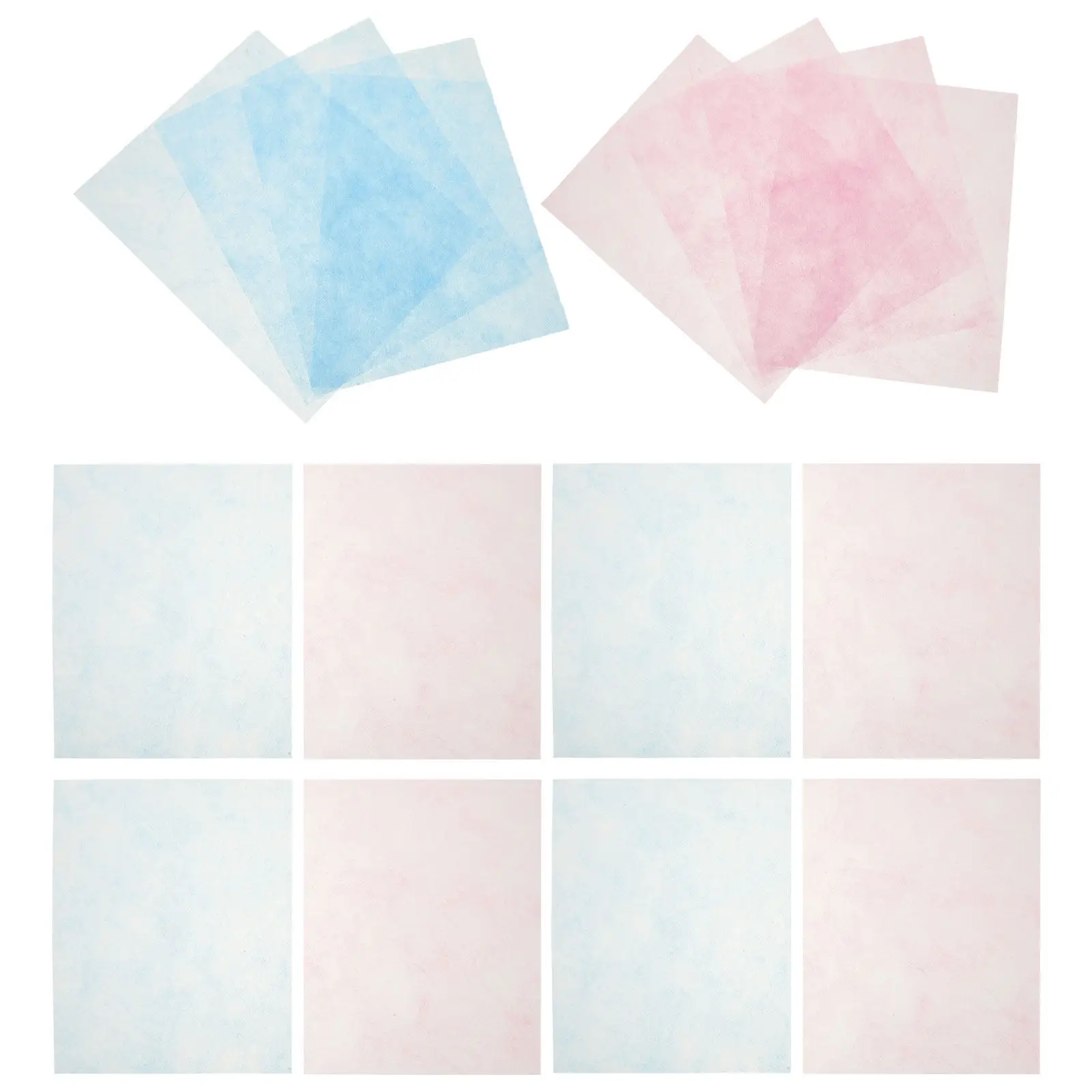 

200 Sheets Stylish Blue Pink Nail Dust Collector Replacement Filters Non-Woven Fabric Single-Use No Cleaning Needed Nail Art