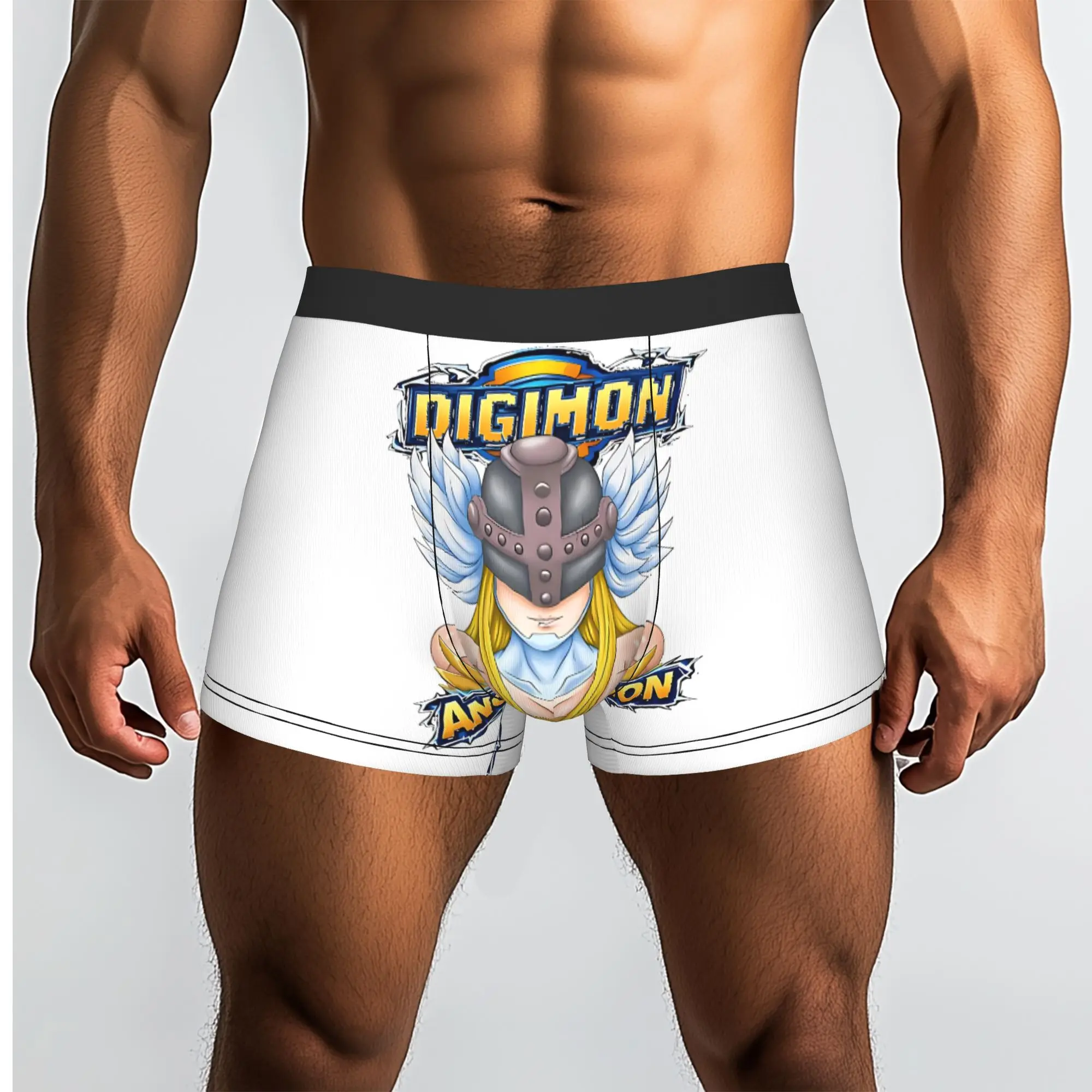 

Фан-арт Ангевомон! Трусы Bandai Digimon, дышащие трусики, мужское нижнее белье, шорты с принтом, трусы-боксеры