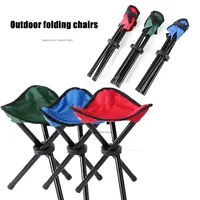 Outdoor Leisure Portable Folding Chair Three-Legged Stool Camping Travel Picnic Outdoor Activities Fishing Accessories