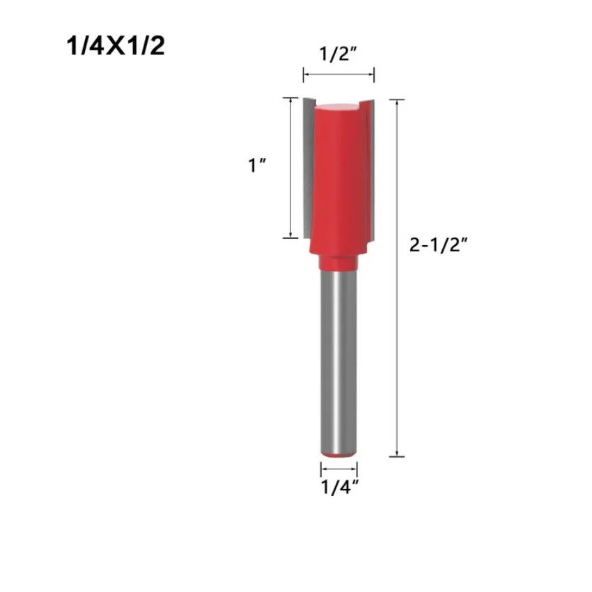 Practical Useful Brand New Industrial Router Bit Set Accessories Cutter Double Flute 1/4inch Shank For Wood Kit