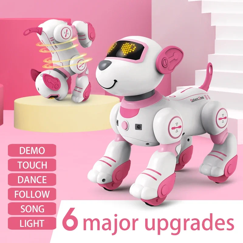 

Smart Electronic Animal Pets RC Robot Dog Voice Remote Control Toys Funny Singing Dancing Robot Puppy Children's Birthday Gift