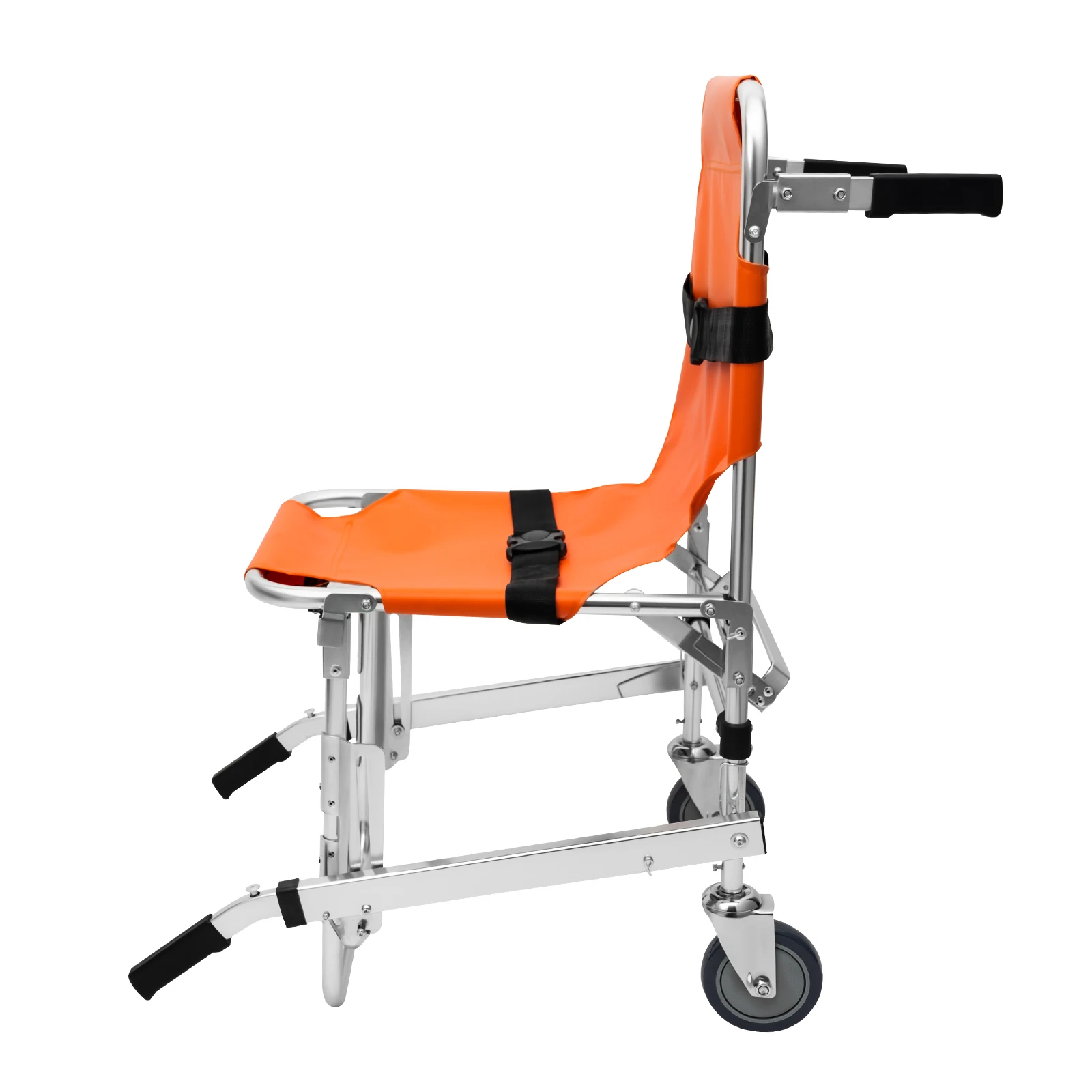 Treppensteigender Stuhl mit 2 Rädern, klappbarer Treppensteiger mit Sicherheitsgurten, medizinischer Transportstuhl, 159 kg Tragfähigkeit – Detail 16