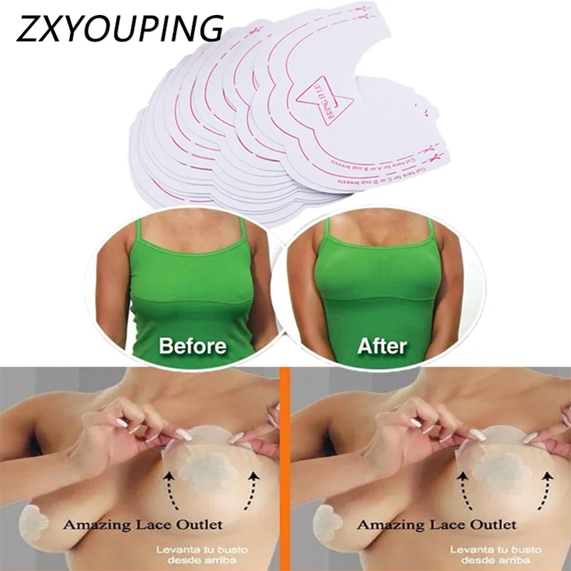 20PCS Invisible Lifting Sticker Nipple Bra Disposable Non-woven Fabric Nipple Stickers/ Sweat-proof Waterproof Breast Lifting Ta