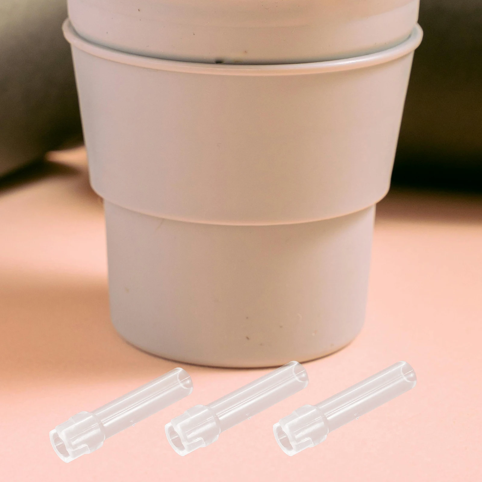 

6Pcs Silicone Straw Replacement Set Transparent Ergonomic Design for Belly Cup Tumbler Water Bottle Straw Accessories