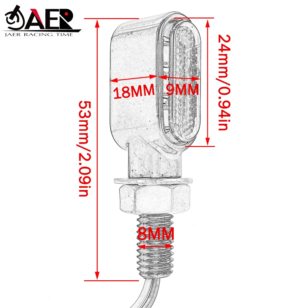 Mini intermitente cromado para motocicleta, luces LED de señal de giro para accesorios de motocicleta Cafe Racer con aprobación E24 Emark, 2 uds.