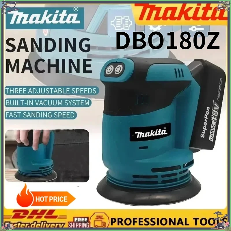 

Makita DBO180Z Cordless Disc Sanding Machine for Woodworking & Clay Polishing |For Makita Battery Bare Tool