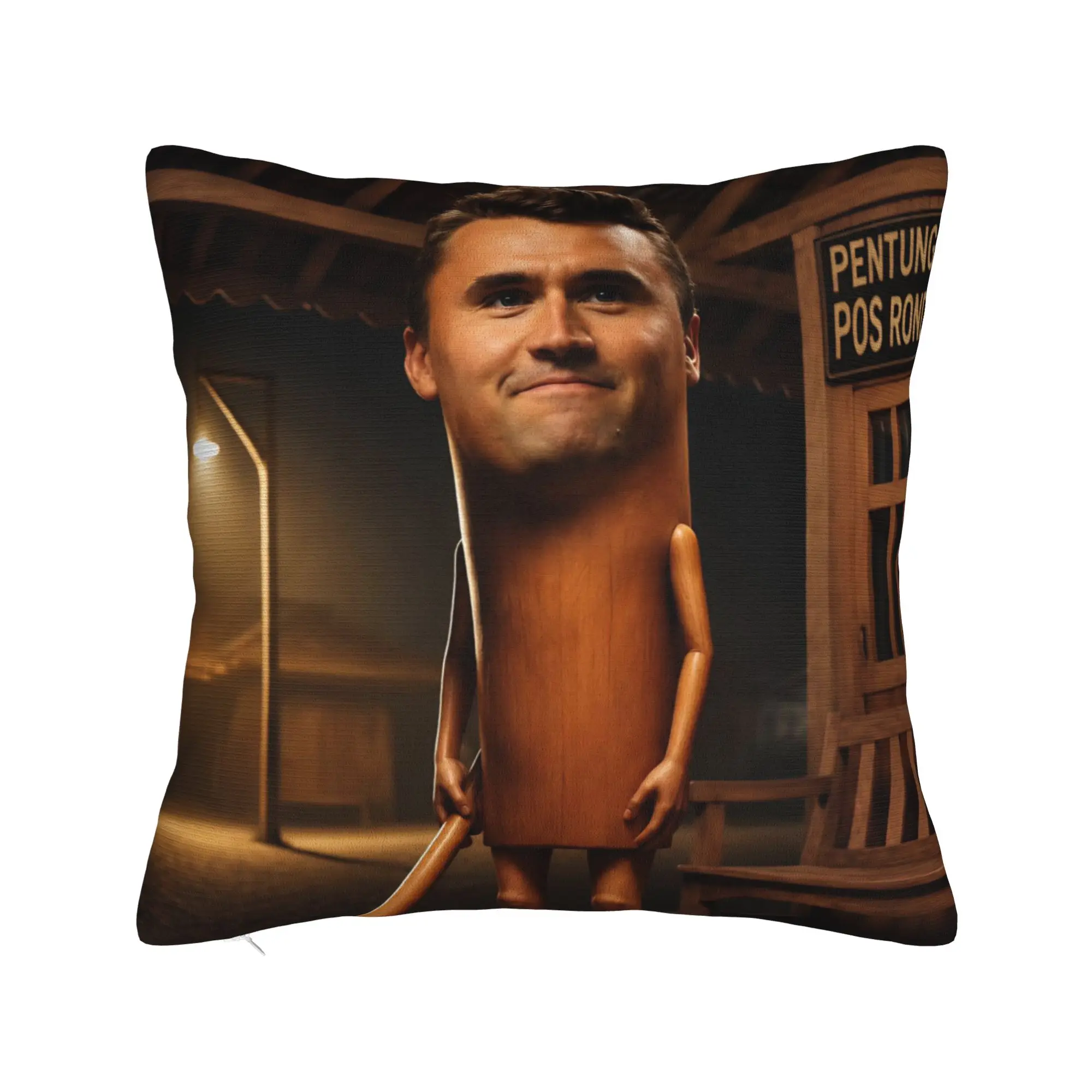 Charlie Kirk Funny Meme  Pillow Covers Merch Soft Cushion Cover Decoration  Throw Pillow Case Cover Home Multiple Sizes