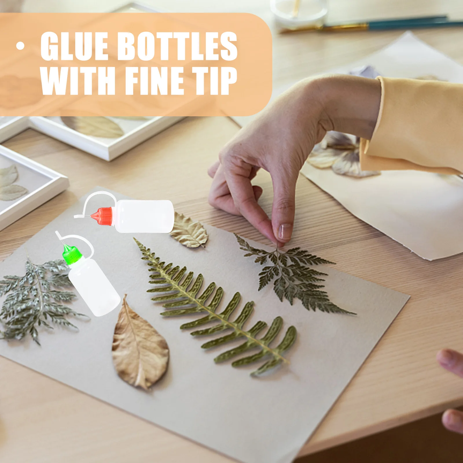 

18pcs Translucent Tip Applicator Bottles 6 Colored Fine Tips Precision Liquid Dispenser For Craft Glue Ink Acrylic Painting Diy