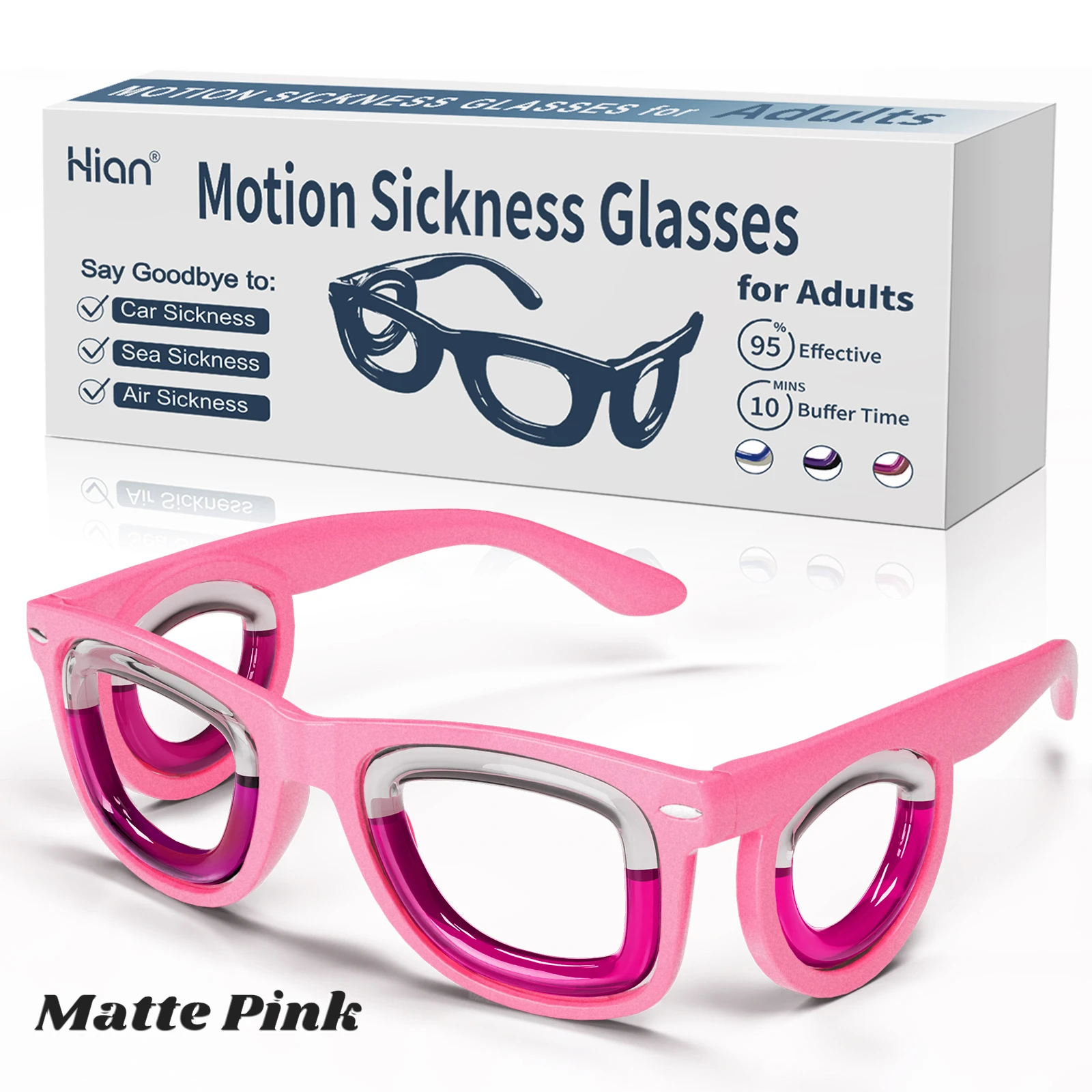 Anti-Bewegungskrankheitsbrille | Ultraleichtes, ergonomisches Design für Autos/Reisen/Cruises | Tragbare Übelkeitslinderung – Detail 3