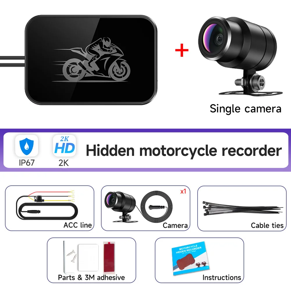 JIUYIN Dual 1080P Motorcycle DVR Full Body Waterdichte Moto Camera WiFi Dash Cam Voor Achter Rijden Video Recorder Black box