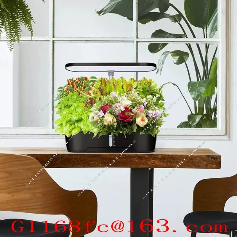 Indoor Adjustable Height LED Growing Light Lazy Vegetable Growing Box Intelligent Hydroponic Planter