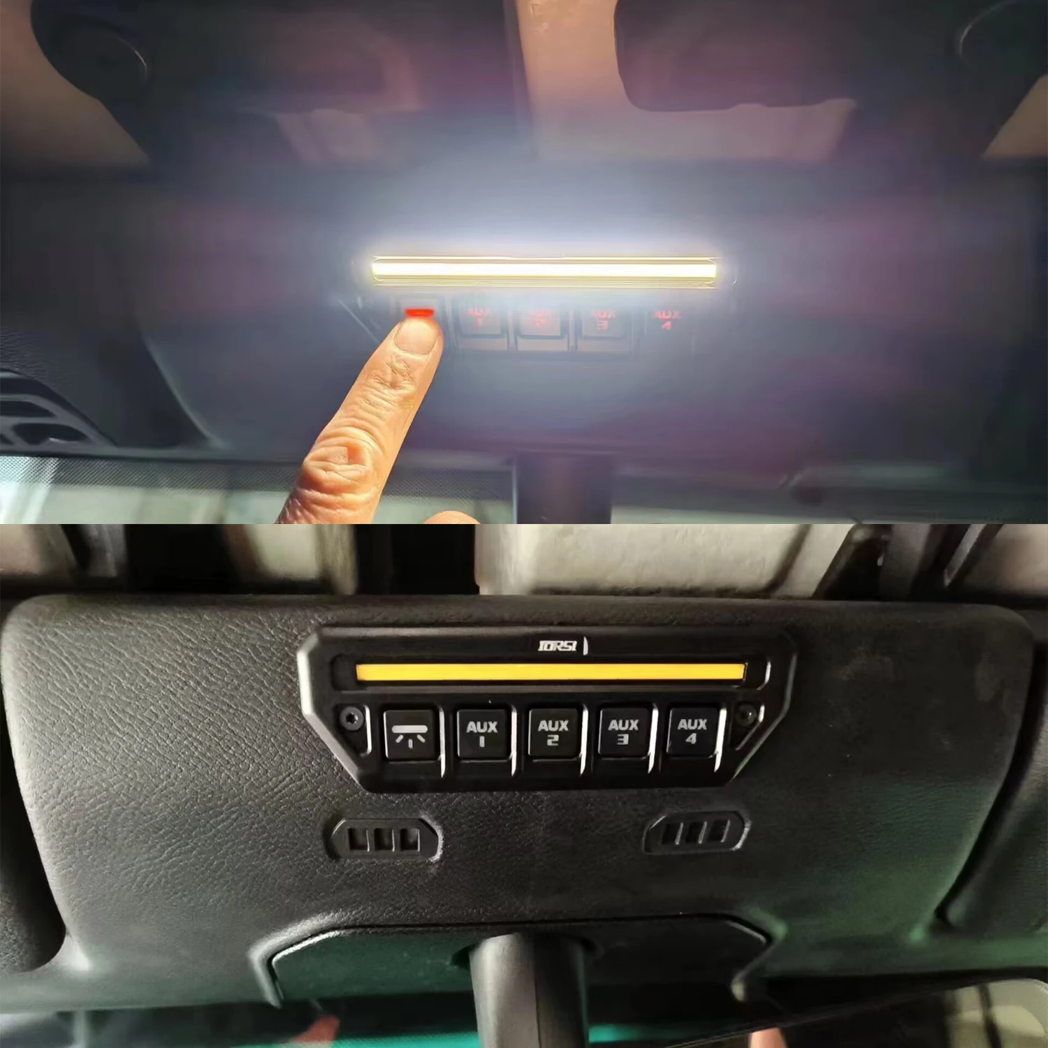 SXMA JL1309 Interior Integrated Switch Combination + Front Lighting for Jeep JL for Wrangler 2018+/JT2020+,SOS letters cannot