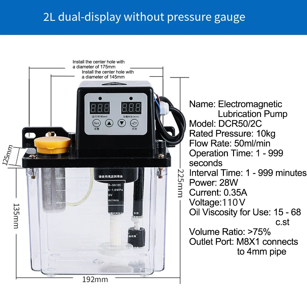 Oil Lubrication Pump Automatic Lubricating Pump Lubrication Maintenance Black Continuous Oil Supply Pump Kit Easy Installation