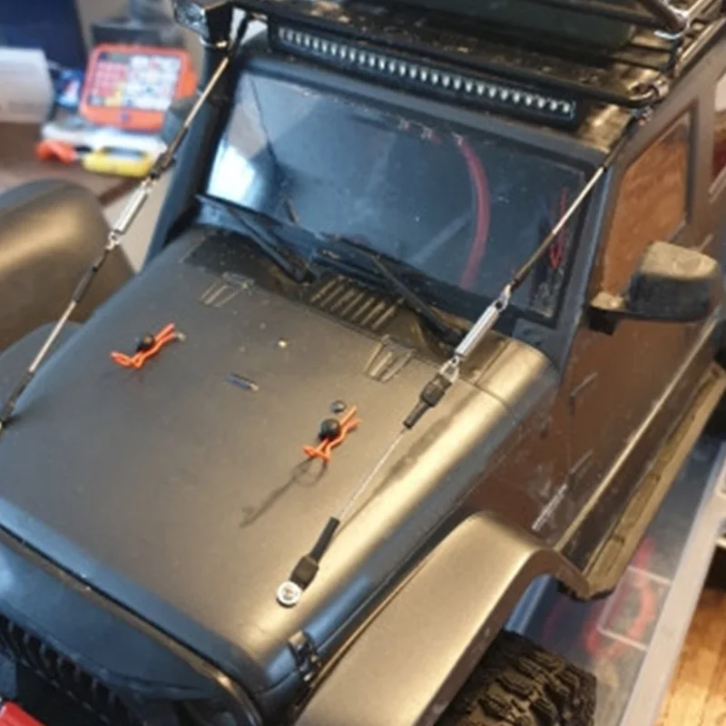 

RC Car Modified Part Steel Rope For 1/10 RC Crawler Traxxas TRX-4 TRX4 Axial SCX10 90046 D90 D110 Tamiya Mst