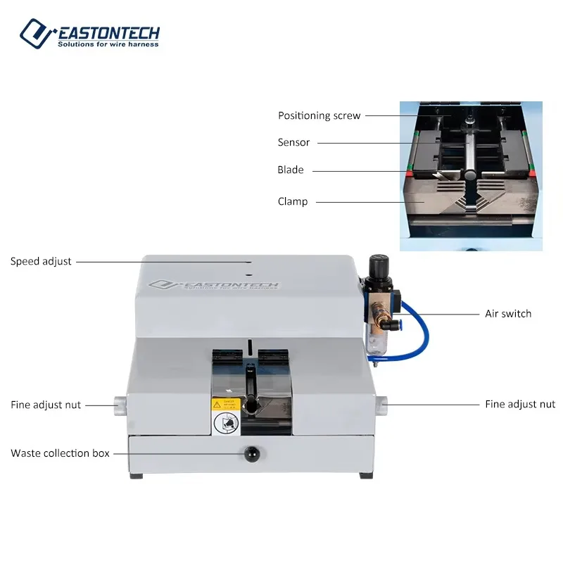 EW-1075-1 Automatic Wire Stripper Machine Scrap Cable Peeling And Stripping Equipment For Cable Manufacturing