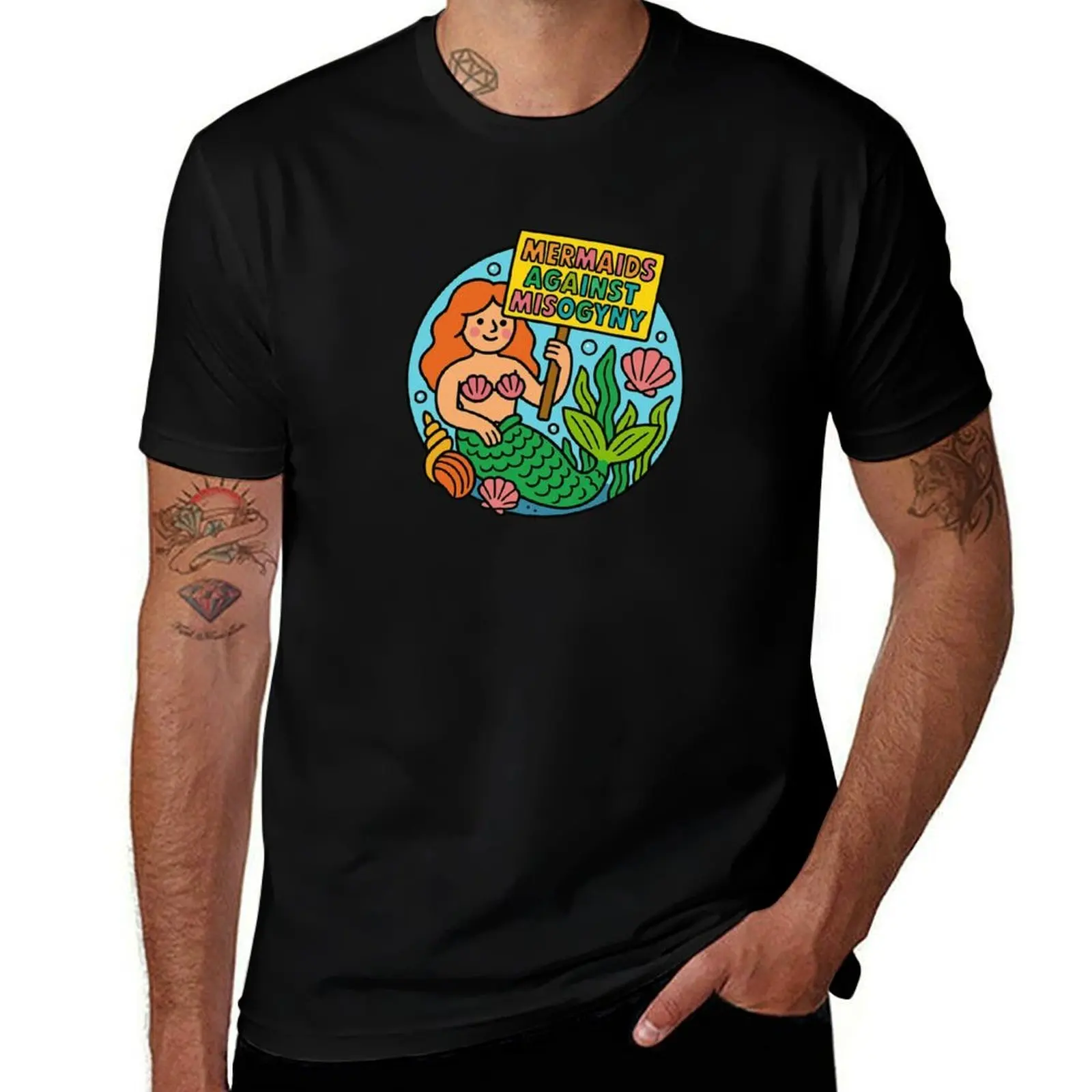

Mermaids against Misogyny T-Shirt tops anime stuff funny meme t-shirts funny gifts t shirts men
