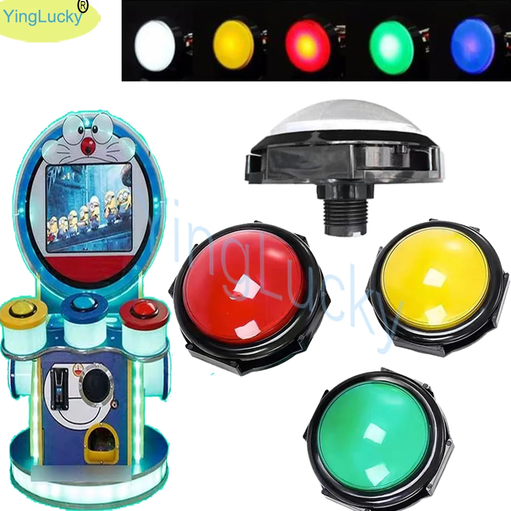 

Illuminated Arcade Push Buttons, LED Power Button, Switch Button with Microswitch, 100mm, 12V