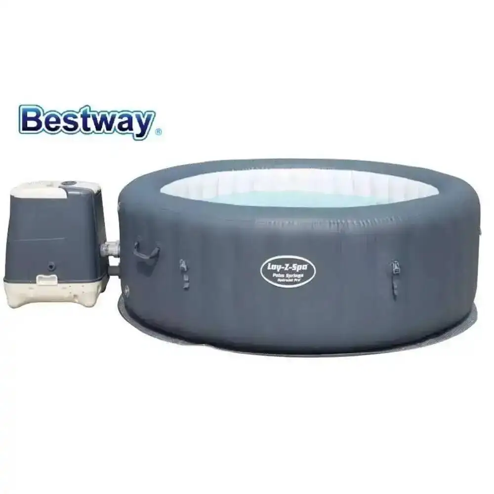 

77"x28" Bestway 196x71cm Palm Spring HydroJet Inflatable SPA Water Electromagnetic Softening System 4-6 Adults 54144 70Kg