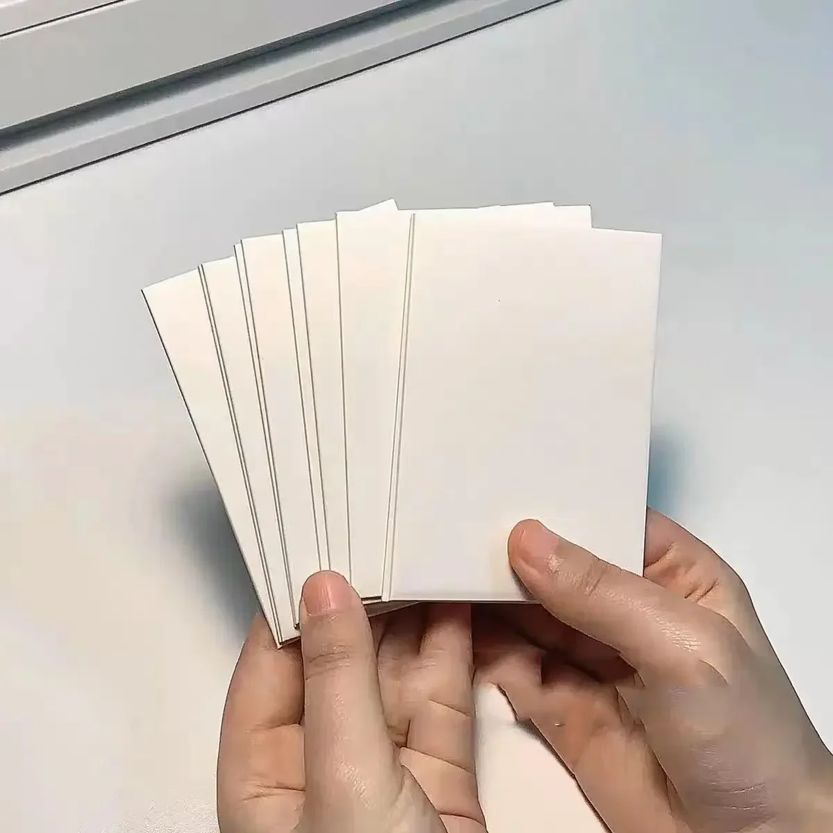 A7 White Cardboard Card  1.5mm Protection Out Small Card Packaging Thick Cardboard Packaging Office Desk Accessories