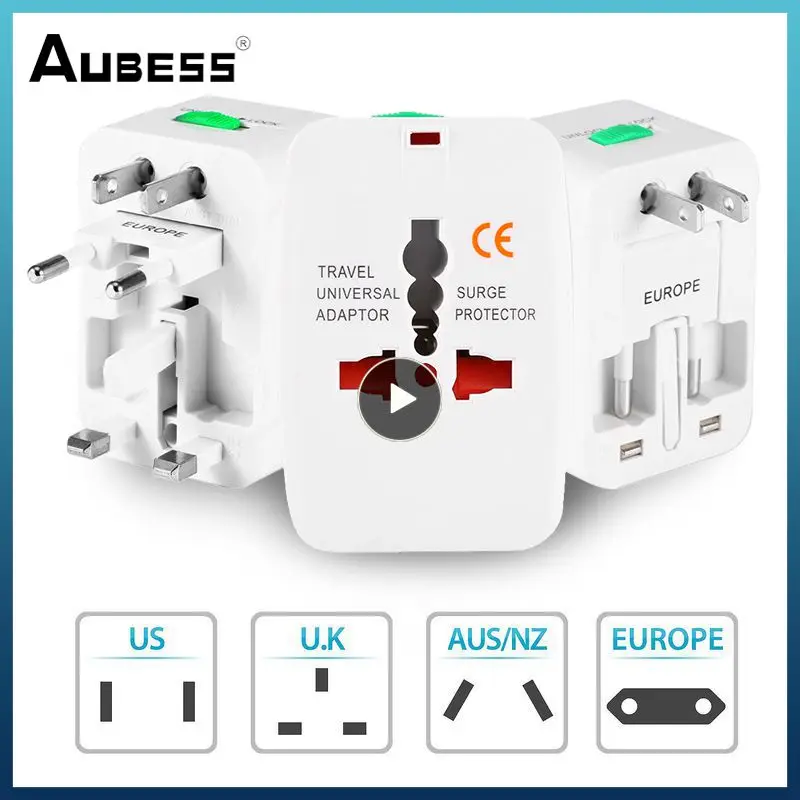 Universal Travel Power Charger Plug Adapter US UK EU Converter Socket World Travel Power Charger Adapt 110-250V 3-10A