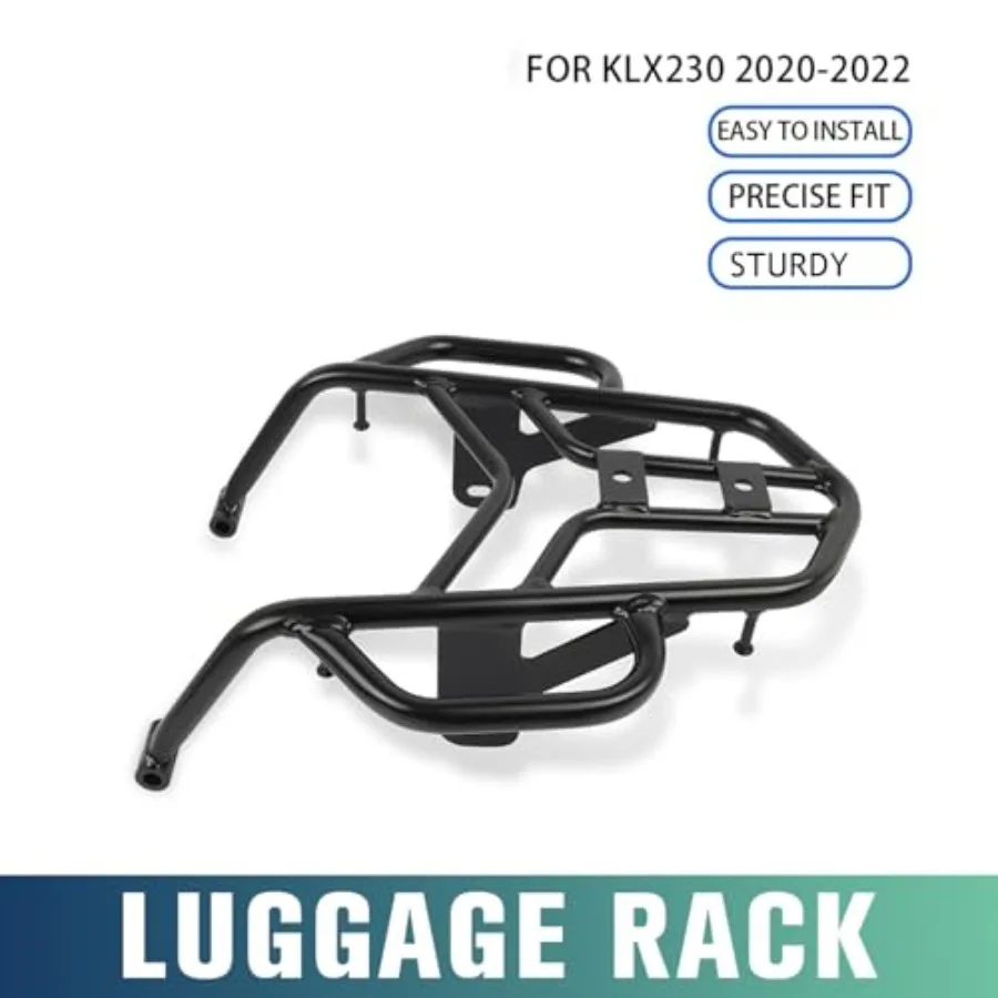 Portapacchi posteriore per moto KLX230 20192025 Staffa per mensola per bagagli per moto in acciaio resistente con impugnatura integrata