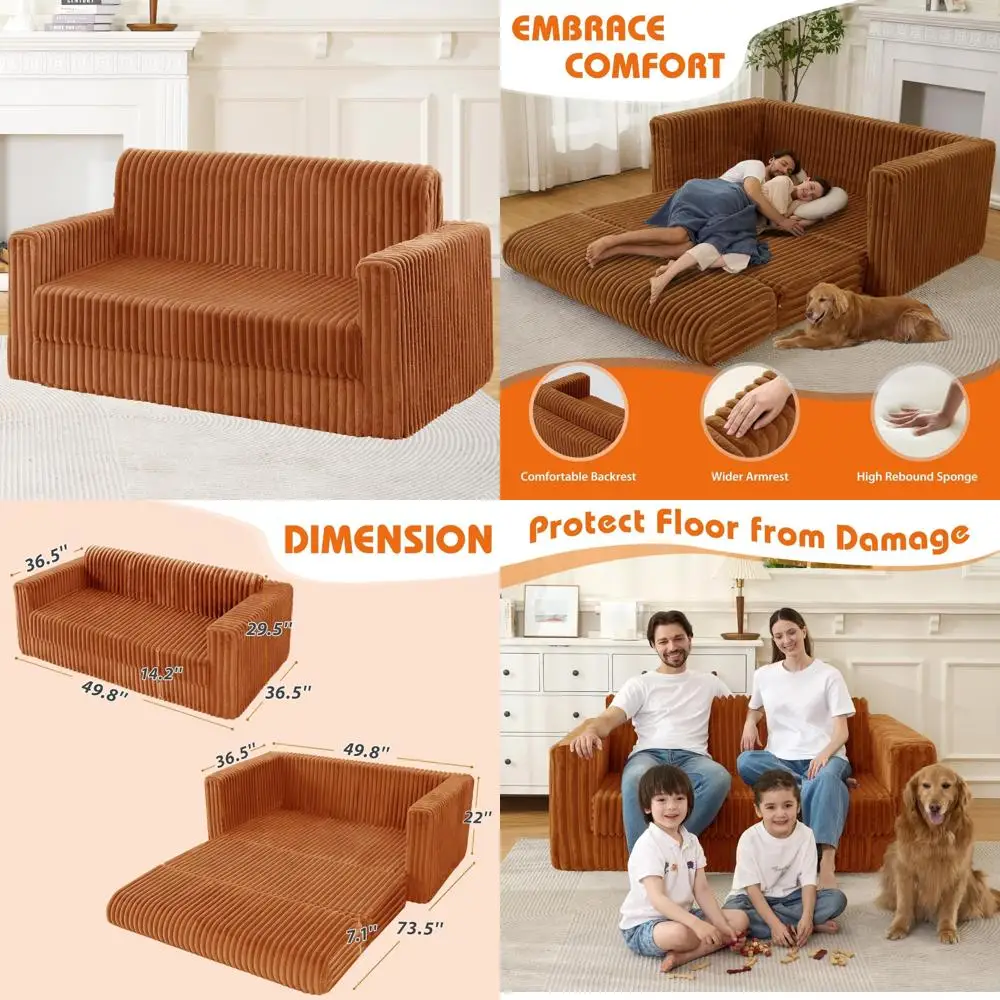 

HUGEAR Area Rug 8x10 Retro Brown Machine Washable Living Room Rugs Distressed Vintage Floral Vacuumable Low Pile Carpet Bedroom