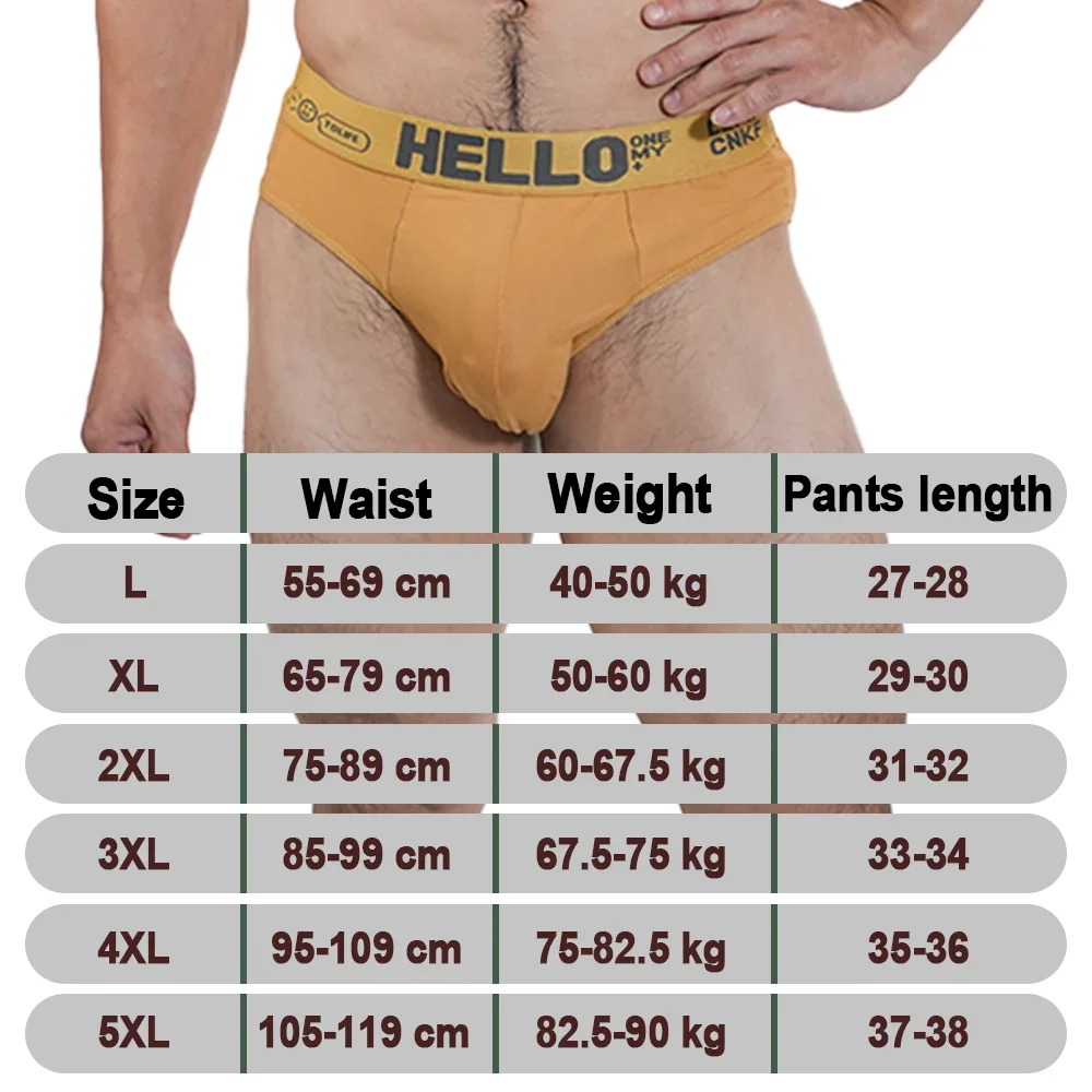 Men\'s Briefs Mens Underwear Sexy Shorts Student Fashion Panties Breathable Male Elastic Underpants Para Hombres Large Size L-5XL