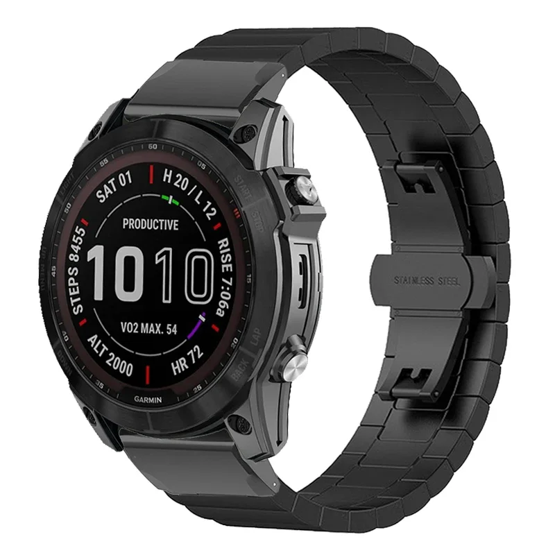 Metalowy pasek do zegarka Garmin Fenix 8 51 mm Quick Fit do zegarka Garmin Fenix 6X 7X Pro Pasek do zegarka ze stali nierdzewnej Enduro 3 2 Bransoletka