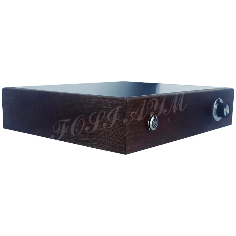 Imagem -05 - Preamplifier Chassis Tubo de Vácuo Caixa de Alumínio Shell do Chassi Faça Você Mesmo Box 300*65*250 mm Sapele Quadro de Madeira