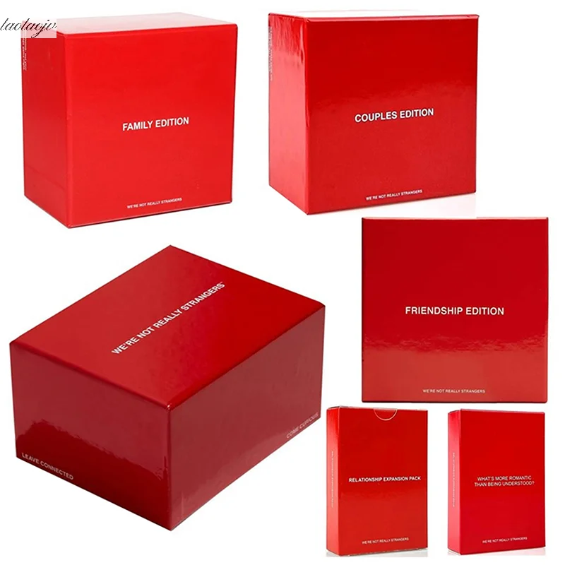 

We're Not Really Strangers Friendship Edition Card Game Interactive Adult Card Game And Icebreaker Board Game