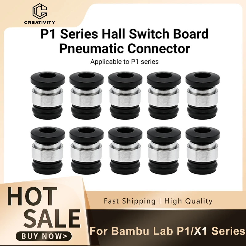 

For Bambu Lab P1P/P1S Hall Switch Pneumatic Connector Extruder Filament Sensor P1/X1 Series 3D Printer Update Accessories