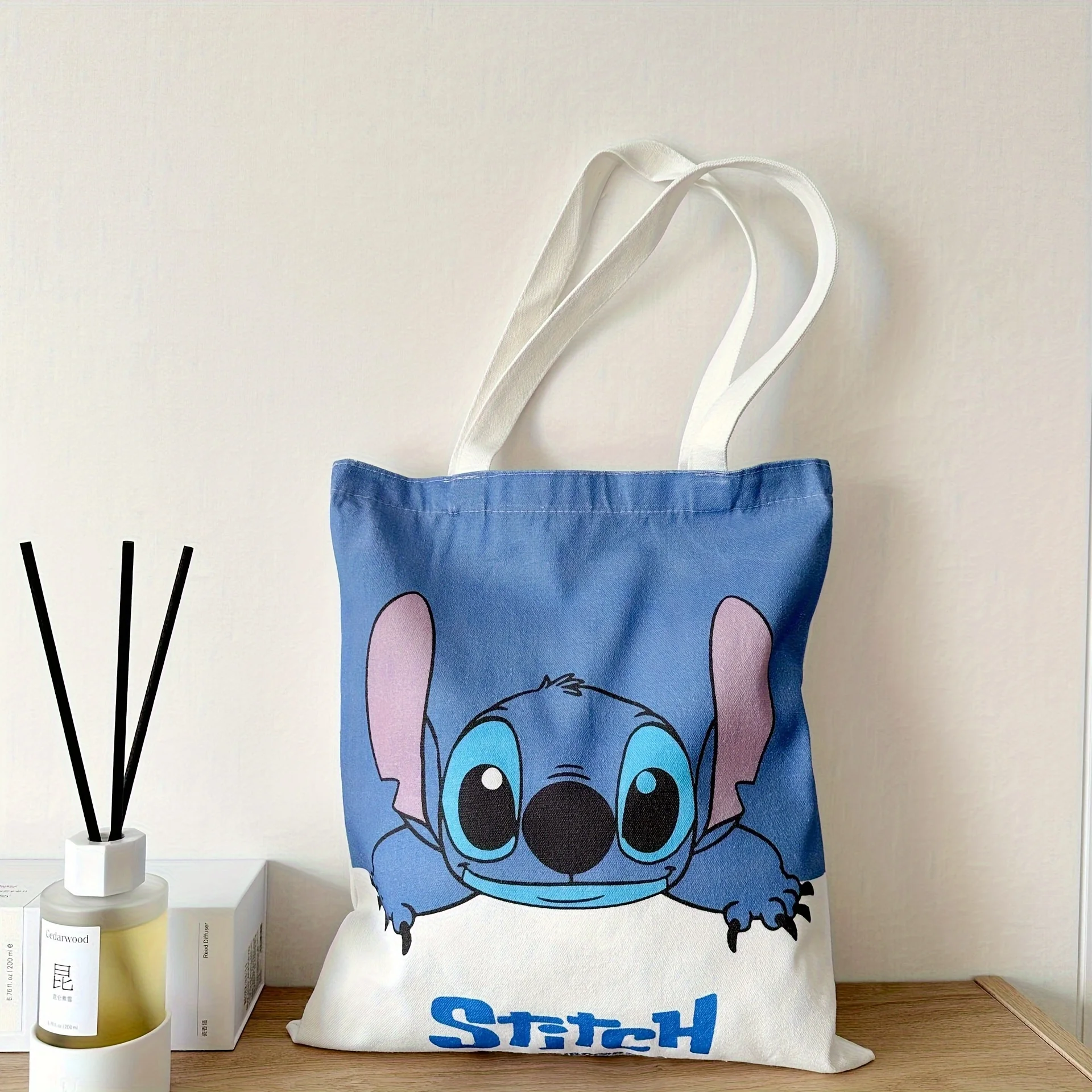 Bolso cruzado de lona con dibujos animados, bolsa bonita de un solo hombro, 1 piezas