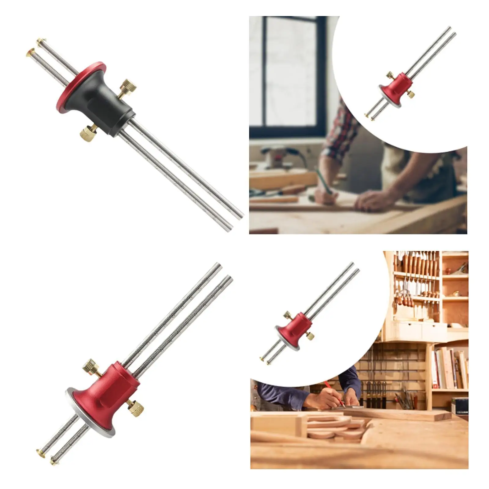 

Wood Marking Gauge Double Shaft Woodworking Marking Tool for Professional