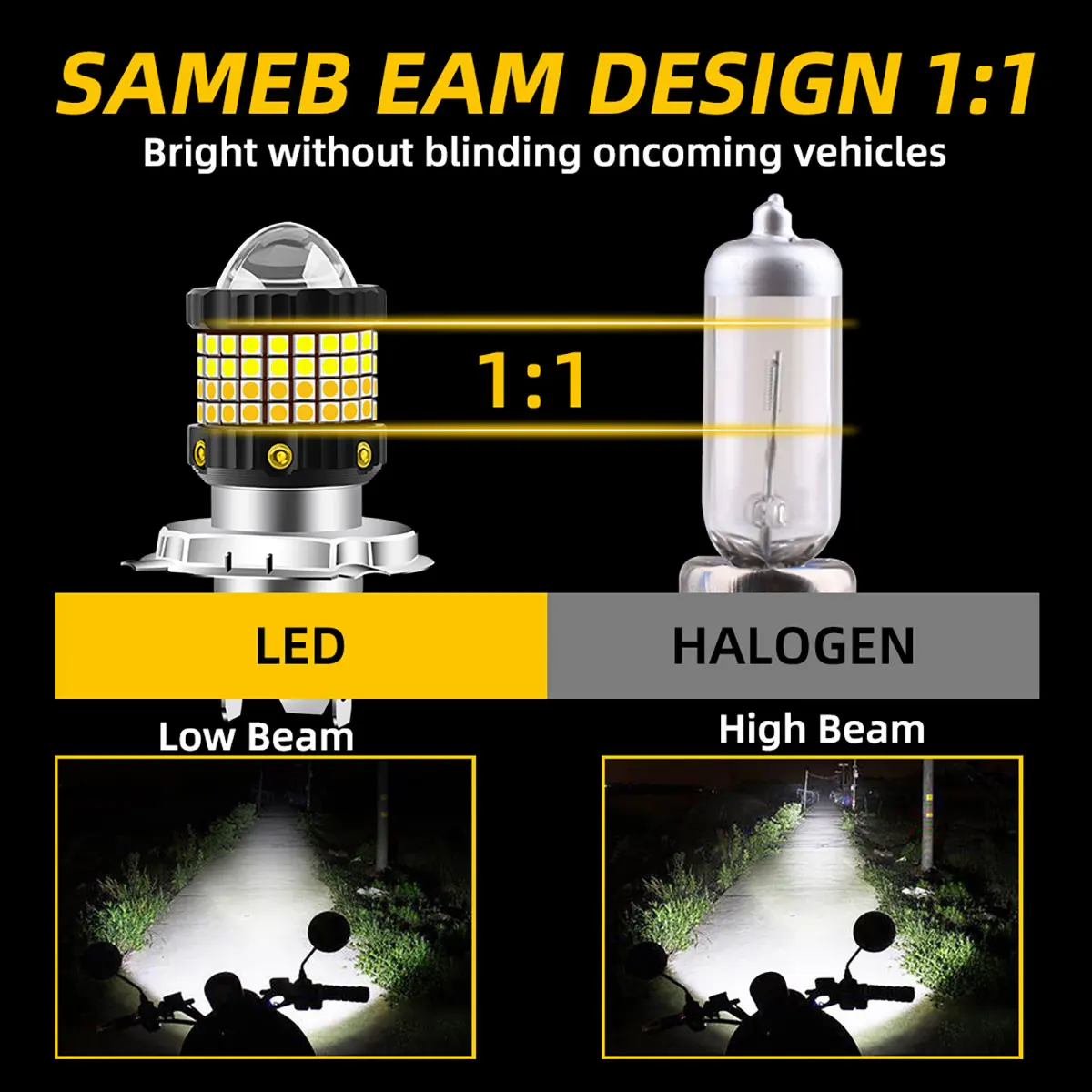 جديد h4 led المصابيح الأمامية للدراجات النارية ba20d led p15d LED لمبة CSP عالية منخفضة الحزم دراجة نارية مصباح إشارة الضباب مصباح الأضواء مع عدسة