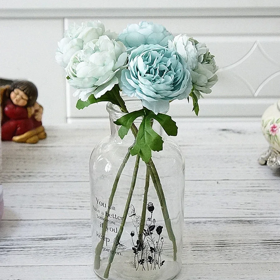 

Белые шелковые искусственные цветы пиона, розовые искусственные розы пиона для украшения дома, высококачественные искусственные цветы для свадебного декора своими руками,