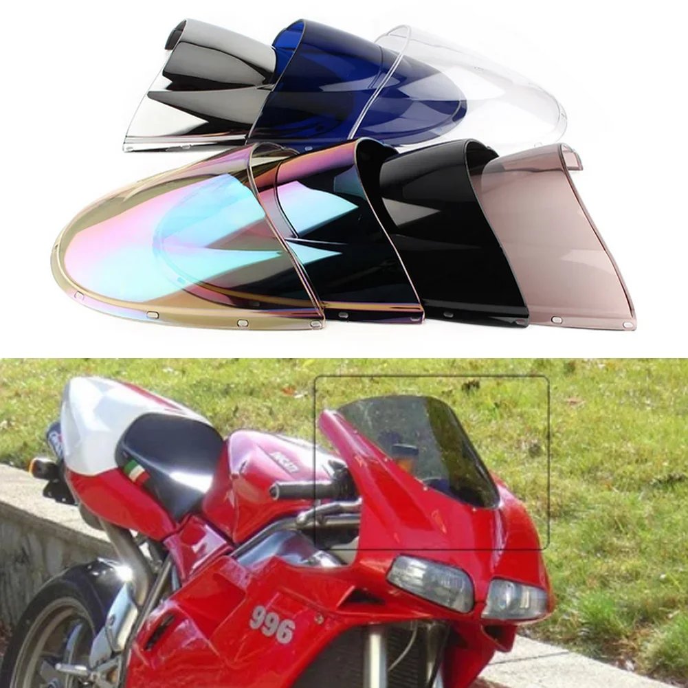 Motorcycle Windshield Windscreens Wind Deflectors Front Glass For Ducati 748 916 996 998 1994-1999 2000 2001 2002