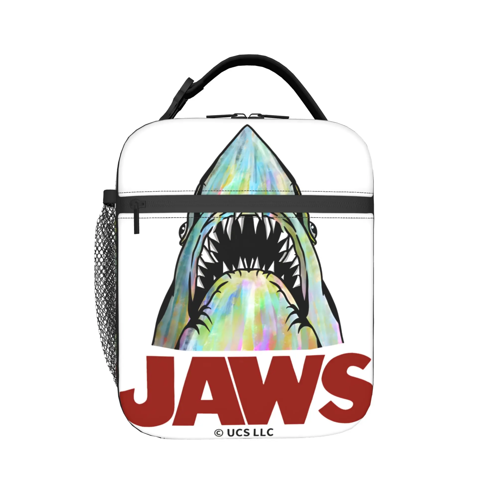 Lunch Bag Jaws Great White Shark Office Lunch Box For Girl Boy  Casual Portable Graphic Design Thermal Tote Handbags